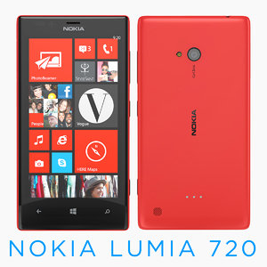 3d nokia lumia 720 model