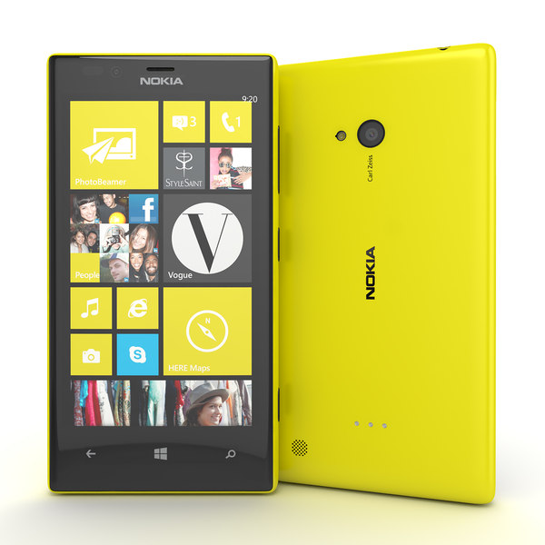 3d nokia lumia 720 model