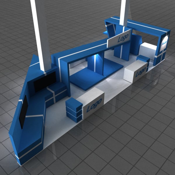 Exhibition Stall 3d Model