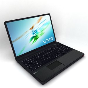 3d model laptop sony