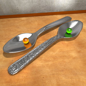c4d spoon decorated