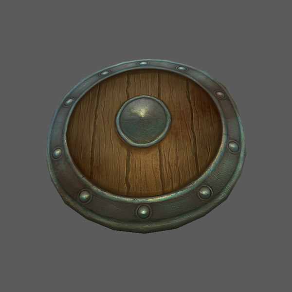 3d 3ds shield stylized