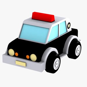 3d max police car toy