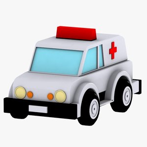 3d ambulance toy