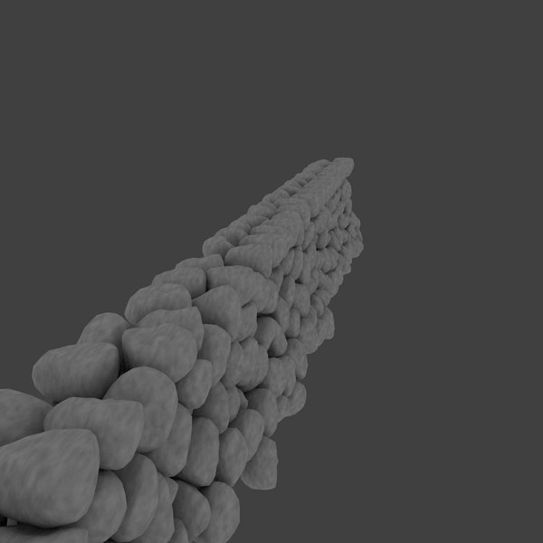 3d old stone wall model