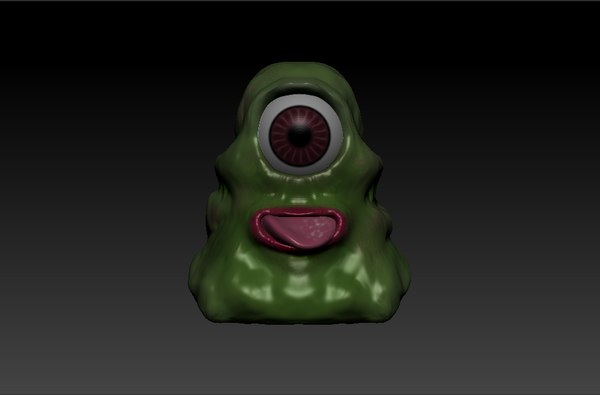 free anime creature 3d model