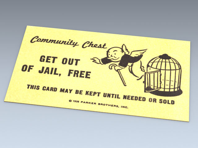 Image result for get out of jail free