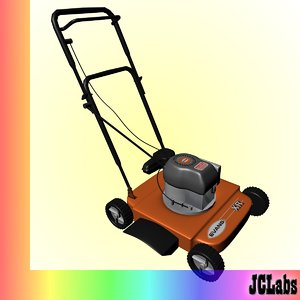 3d model lawn mower lawnmower