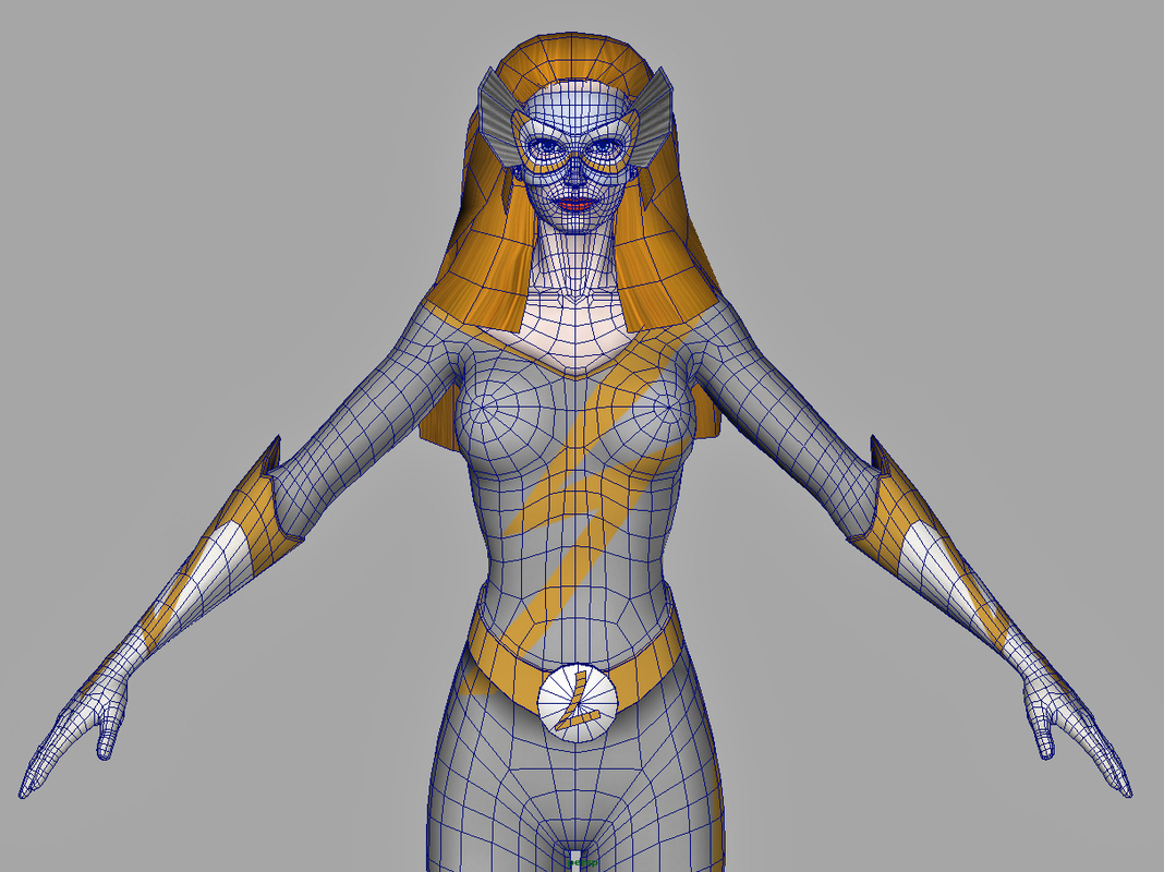 free obj model lucky superhero format
