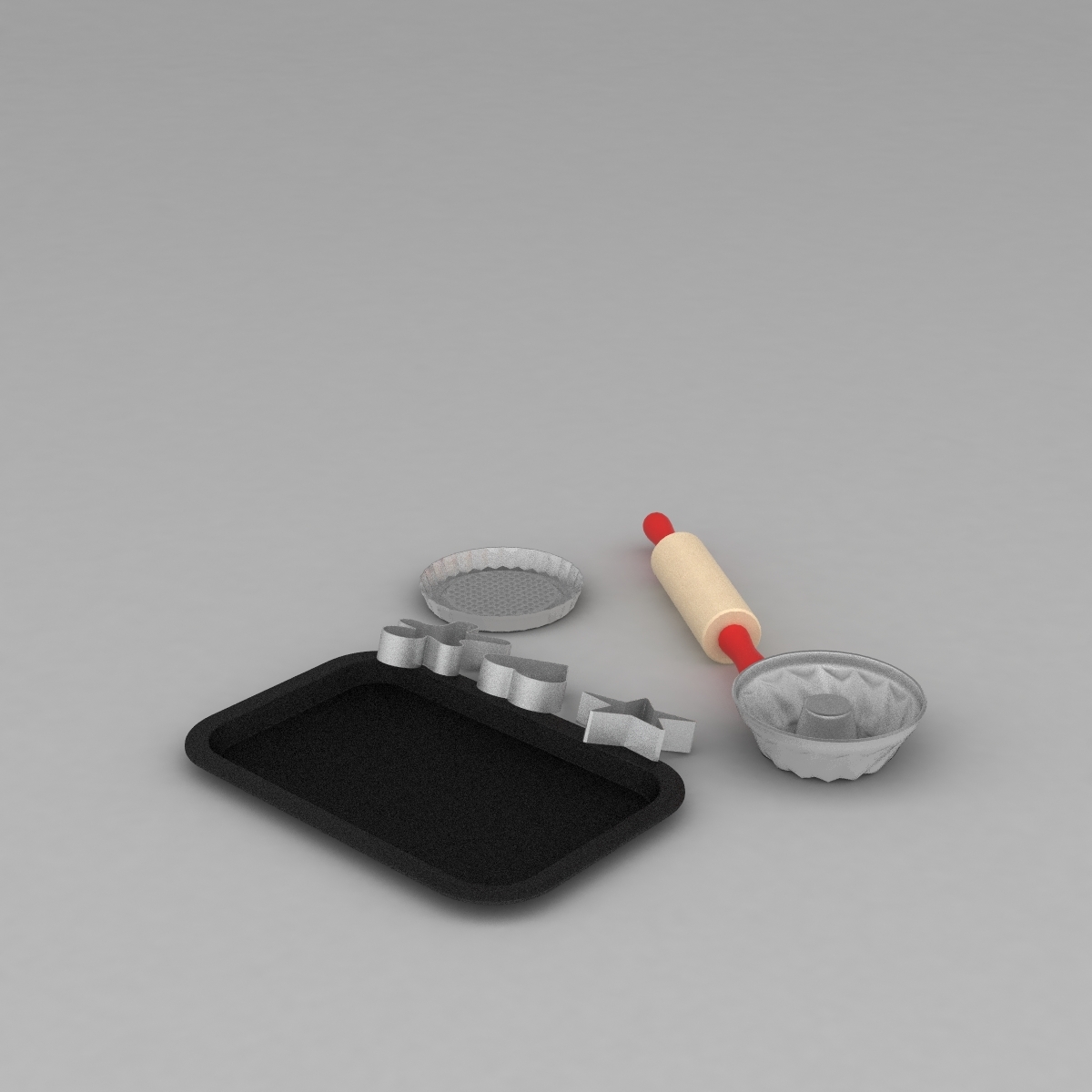 baking set 3d model