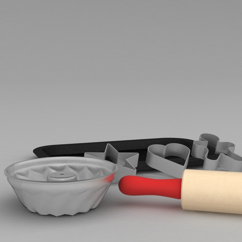 baking set 3d model