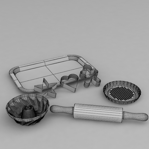 baking set 3d model