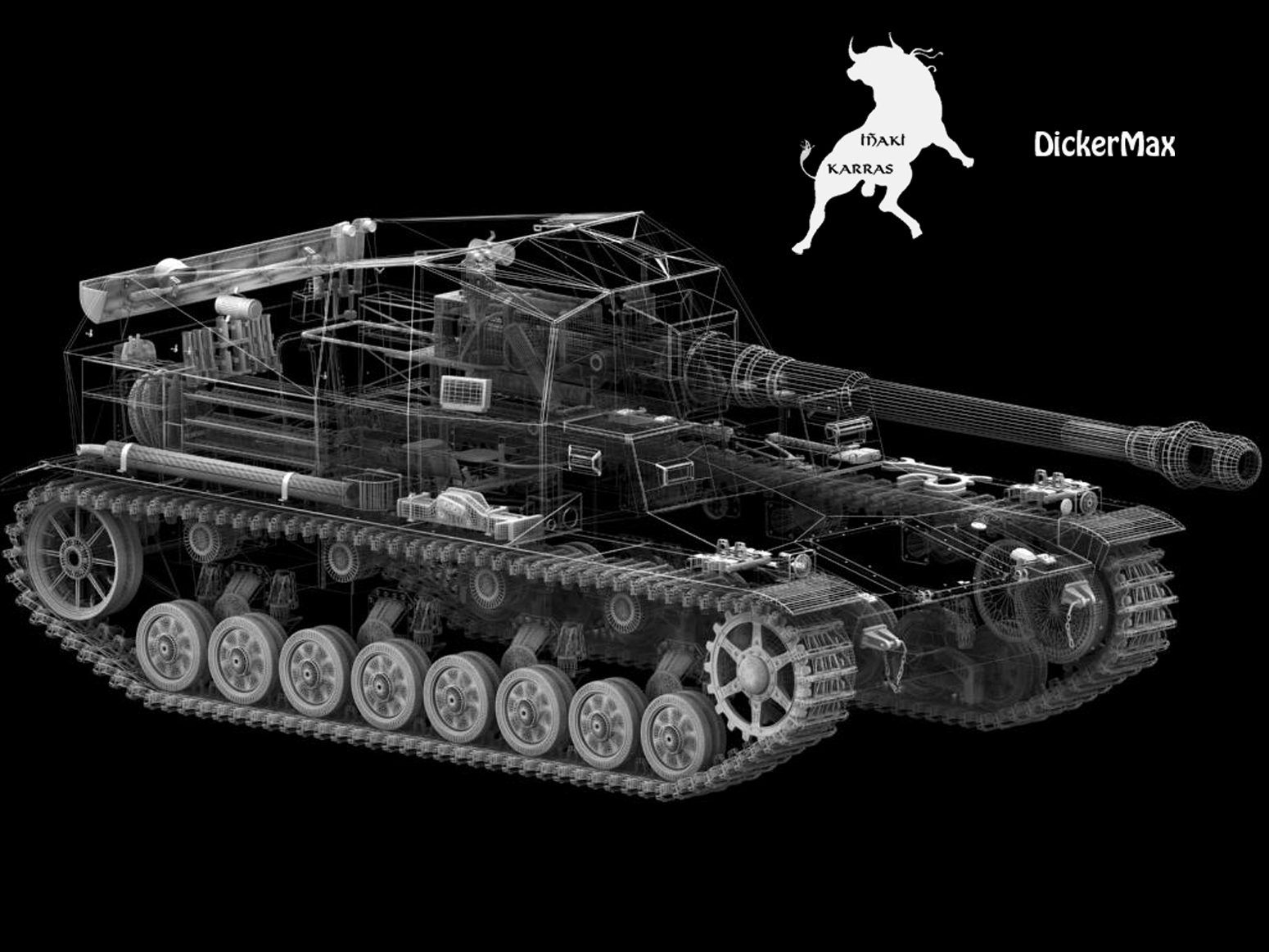 tank dicker winter scheme 3d max