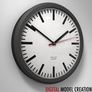 3d model wall clock