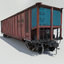 cargo train cars 3d model