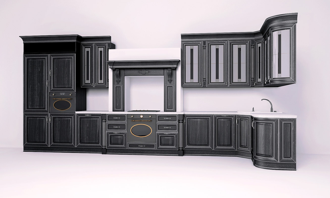 3d model kitchen galliano