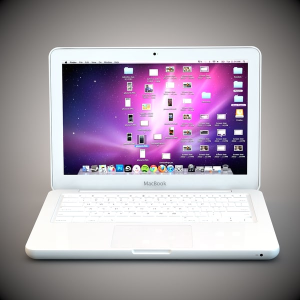 white apple remote macbook pro