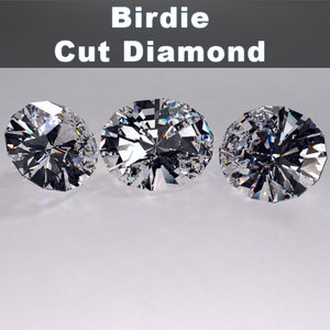 3d birdie cut diamond