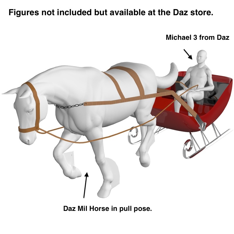 3d model sled sleigh