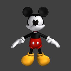 3d mickey mouse