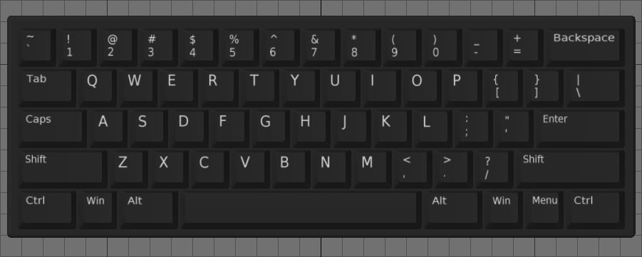 us-layout keyboards obj free