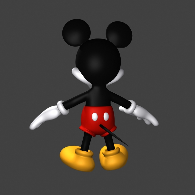 3d mickey mouse