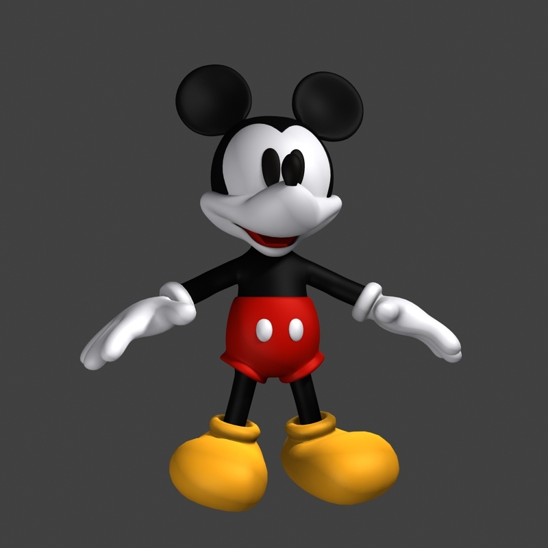 3d mickey mouse