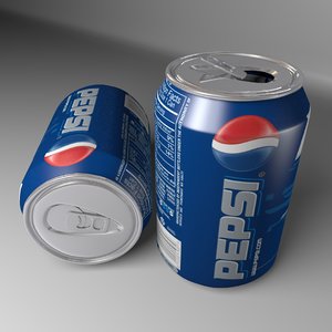 pepsi soft drink 3d model