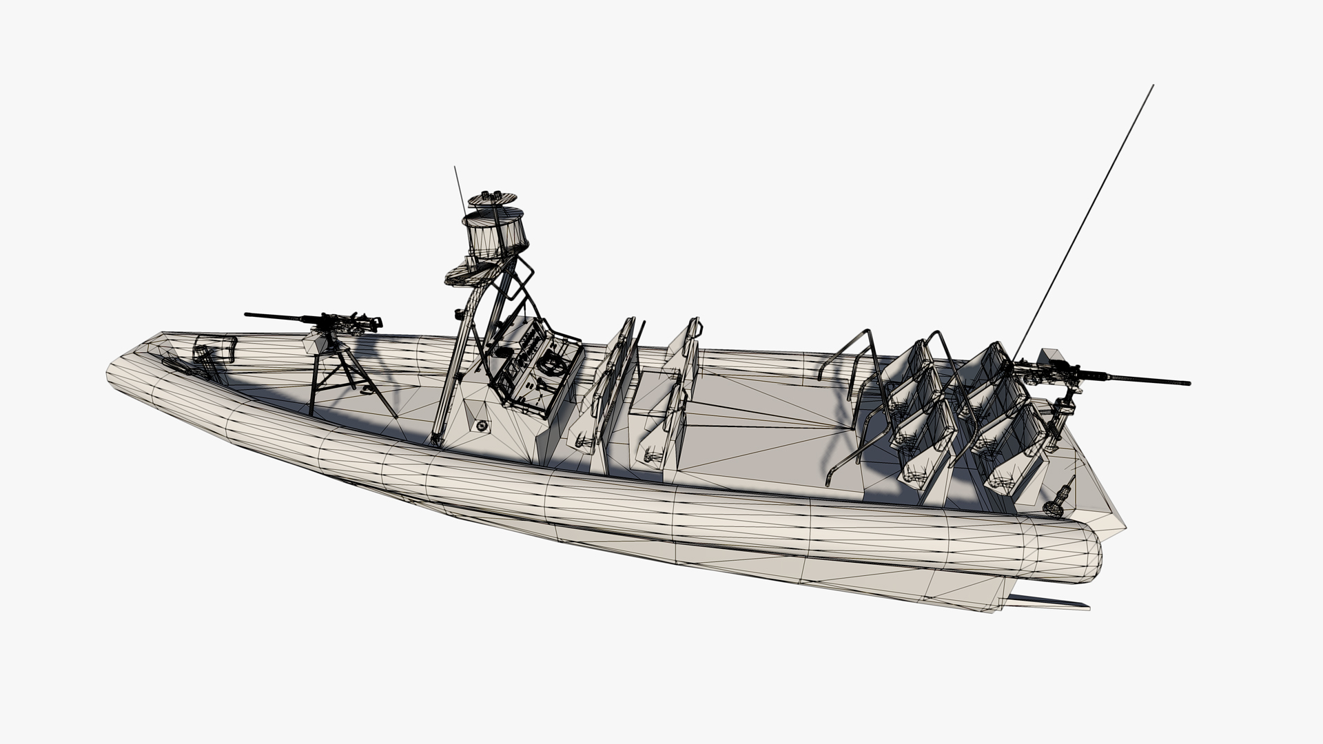 rhib guns 3d fbx