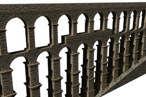 3d roman aqueduct segovia