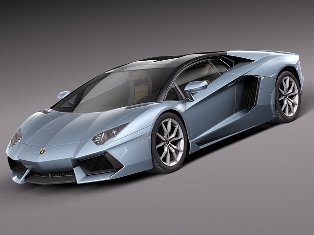 3d model lamborghini aventador lp700-4 roadster