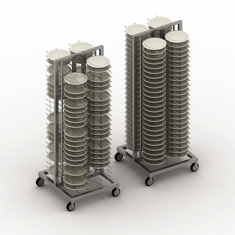 3D модель Plate Rack Mobile - TurboSquid 730472
