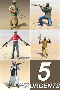 3d model arab rebel