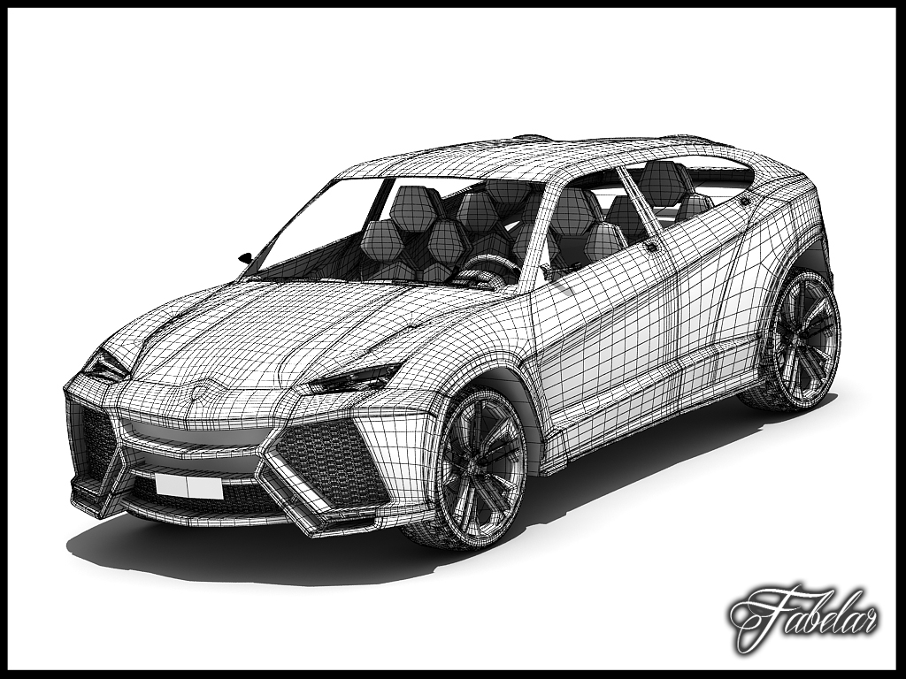 Чертеж lamborghini urus