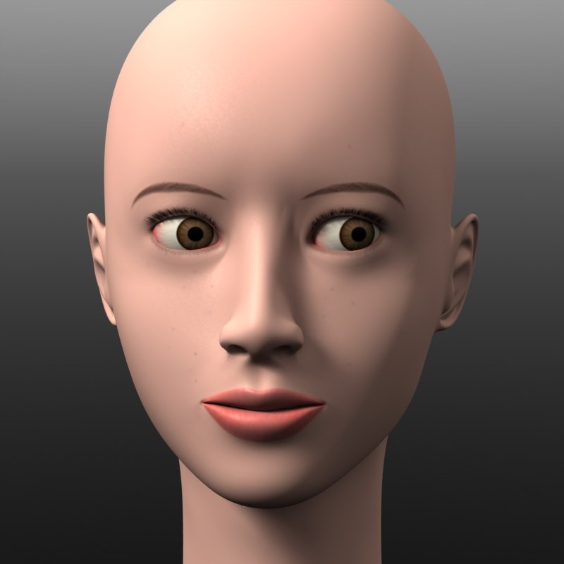 Bald head asian girl — photo 6