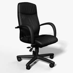 banel leatherboss office chair 3d model