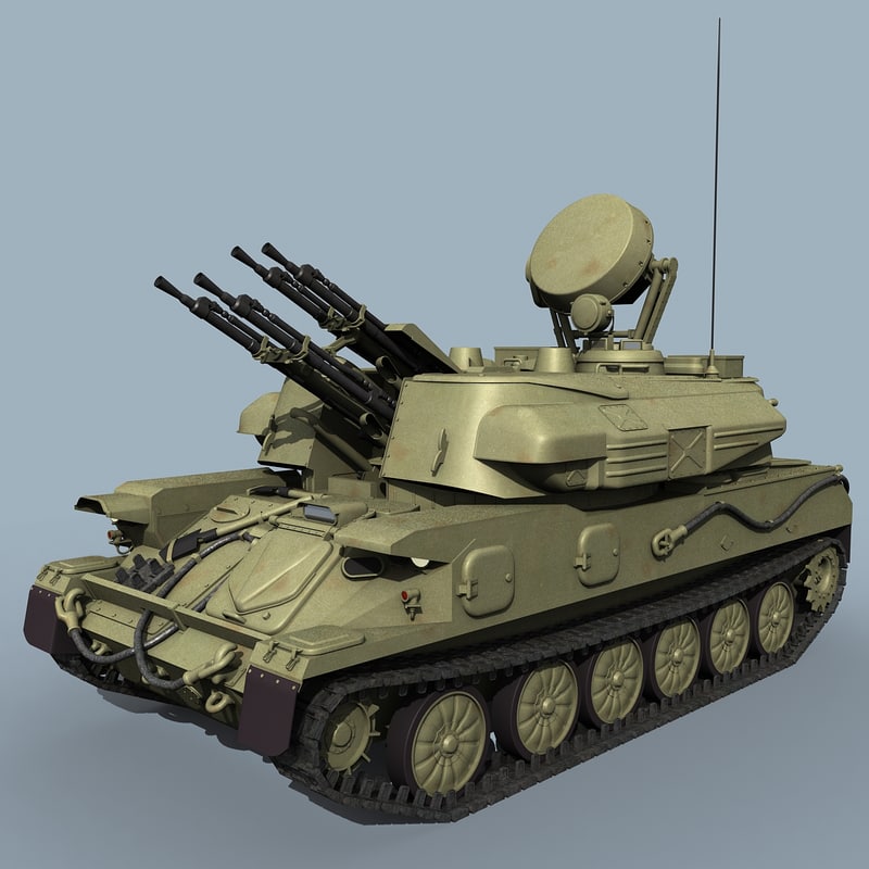 3d model russian zsu-23-4 shilka zsu