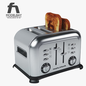 morphy richards accents toaster 3d max