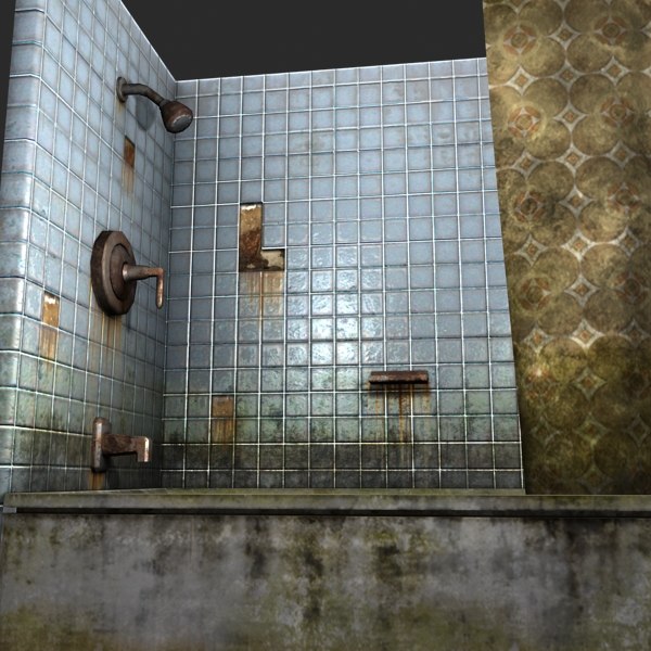 shower dirty 3d max