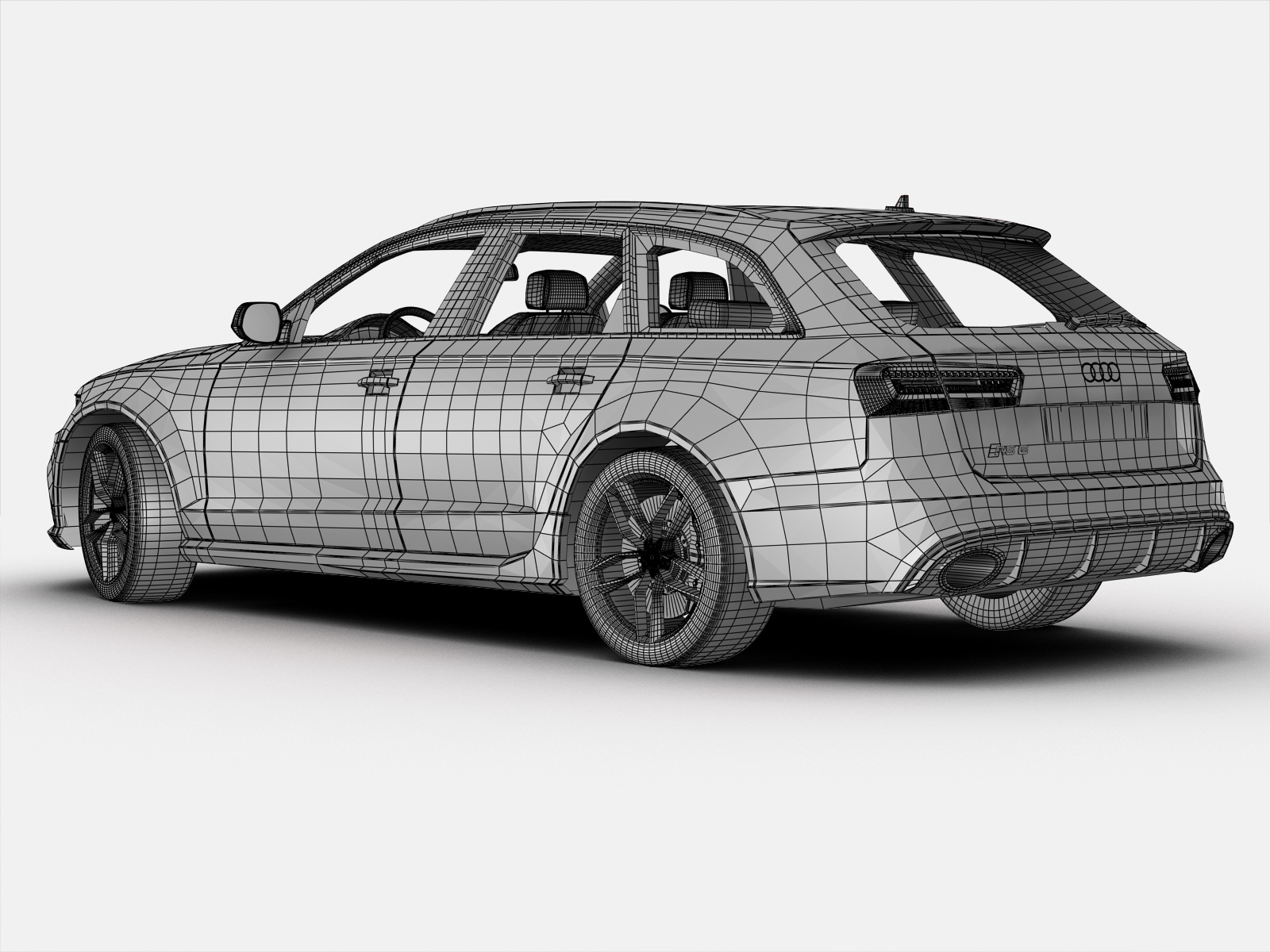 3d model of audi car
