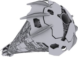 titan spaceship ship 3d model