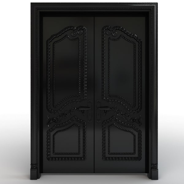 3ds max door carved