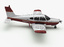 piper arrow airplane 3d max