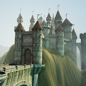 3d model castle environment