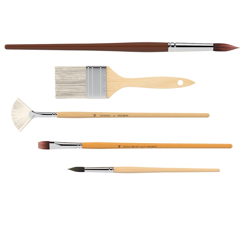 brushes set 3d model