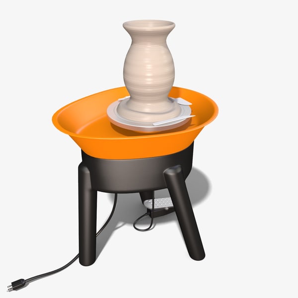 electric pottery wheel 3d obj