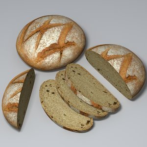 wholemeal loaf 3ds