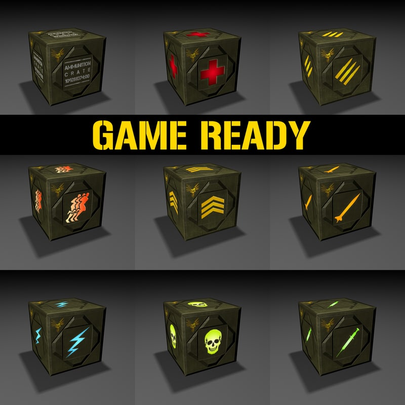 ready crates games 3d model