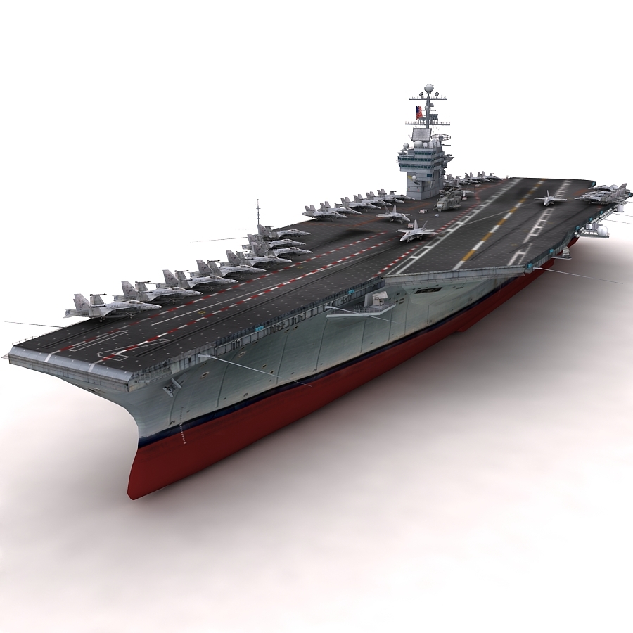 3d uss theodore roosevelt cvn-71 model