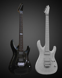 guitar 3d model